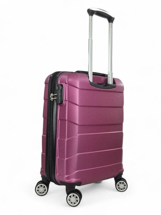 Greenwich Polo Club Cabin Hard Purple Suitcase with 4 Wheels Height 55cm