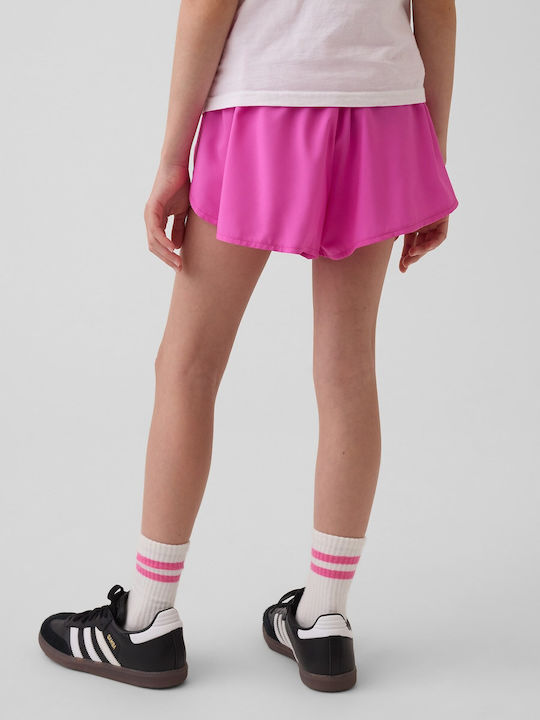 Kinder Shorts Bermudas Stoff Neon Rosa Glow