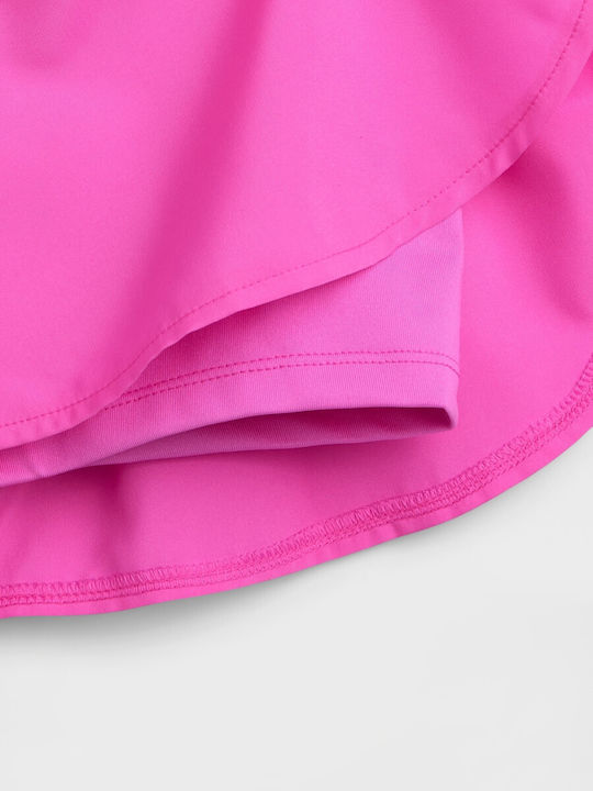 Kinder Shorts Bermudas Stoff Neon Rosa Glow