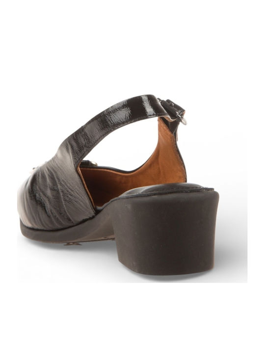 Leather Heels Black