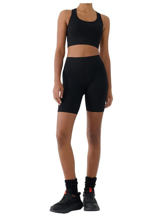 Damen Sport-BH Schwarz mit Futter
