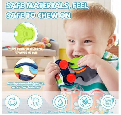 Lazarid Silicone Steering Wheel with Music and Sounds
