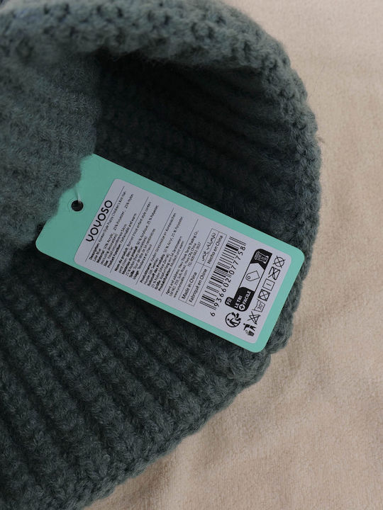 Kinder Beanie Gestrickt Grün