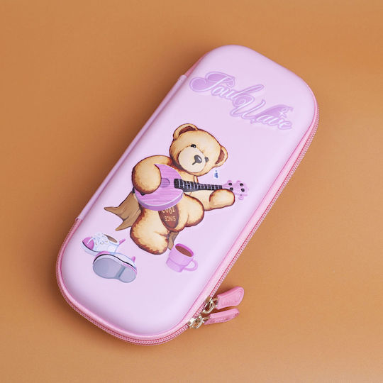 Teddy Island Series Brown Pencil Case Eva