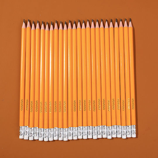 Teddy Island Series Pencils With Eraser 24 Pieces