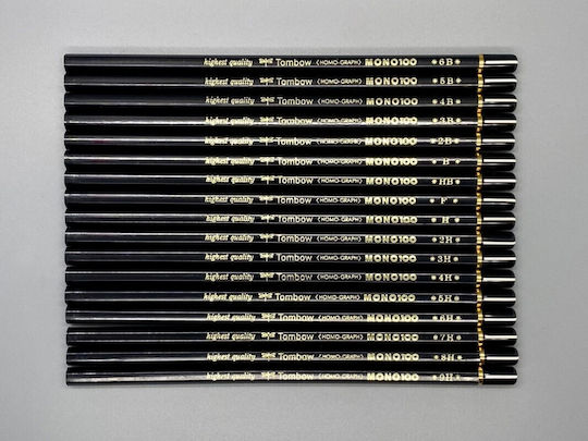 Tombow Wooden Pencils Mono 100 Highest Quality 12pcs 4901991000092 Nibs B