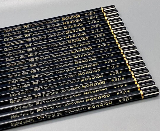 Tombow Wooden Pencils Mono 100 Highest Quality 12pcs 4901991000092 Nibs 6b