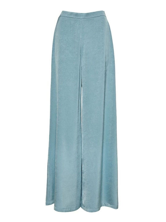 Women's High Rise Satin Pantaloons with Rubber Band in Regular Fit Ciel