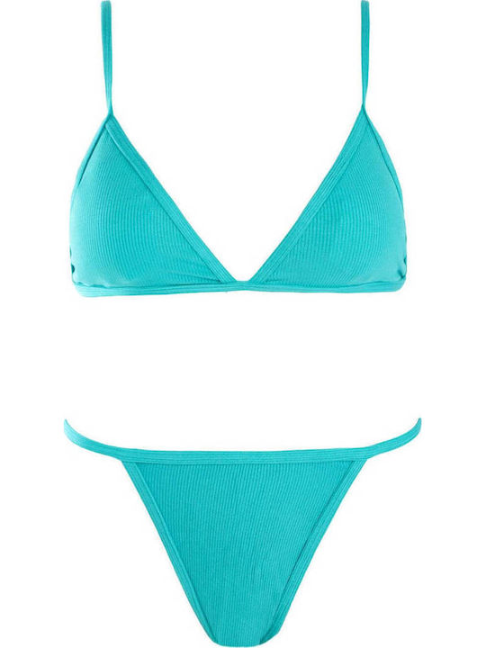 Gigi Bikini Set Triangle & Brazil Turquoise