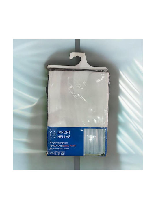 Import Hellas Rigone Тъканна Душ Завеса 180x200cm Светлосиня