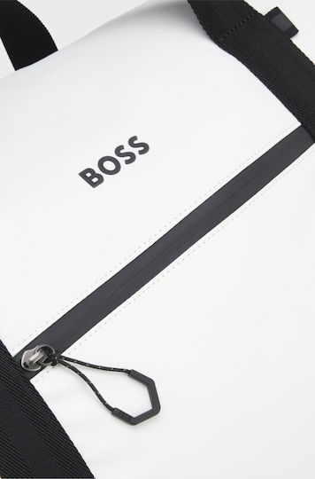 Boss Σακ Βουαγιάζ Λευκό Υφασμάτινο
