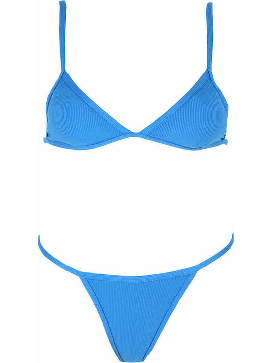 Gigi Bikini-Set Dreieck & Brasilien Hellblau