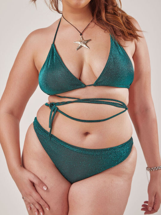 Gigi Set Bikini Triunghi Verde