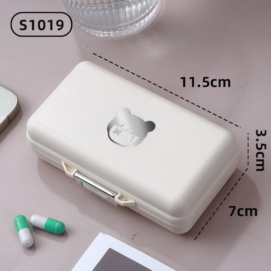Einfaches Rechteckiges Pillenorganisator-Box mit 7 Fächern