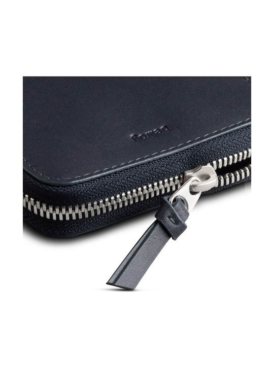 Pocket Wallet Δερμάτινο Ανδρικό Πορτοφόλι με RFID Μπλε