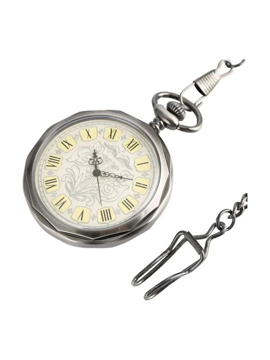 Gorben Men's Pocket Watch 48mm Battery Gold