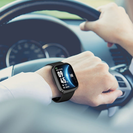 Kodak Sw-7209 Smartwatch Mit SIM Und Herzfrequenzmesser Schwarz