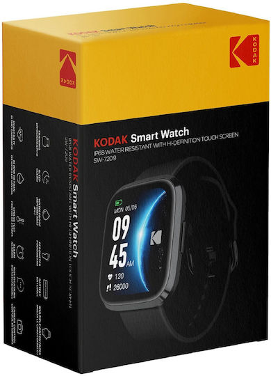 Kodak Sw-7209 Smartwatch Mit SIM Und Herzfrequenzmesser Schwarz