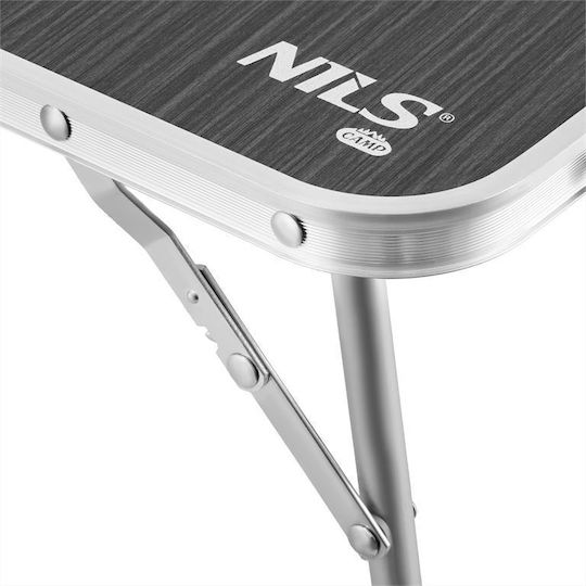 Nils Aluminium Campingmöbel Klapptisch 60x40cm Grau