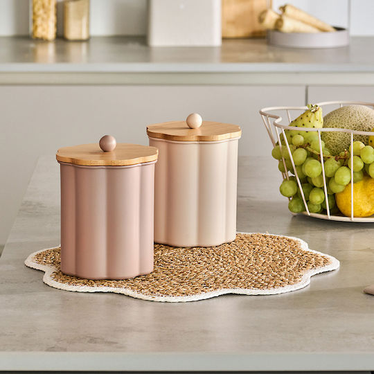 General Use Vase with Metallic Grey Lid 1000ml