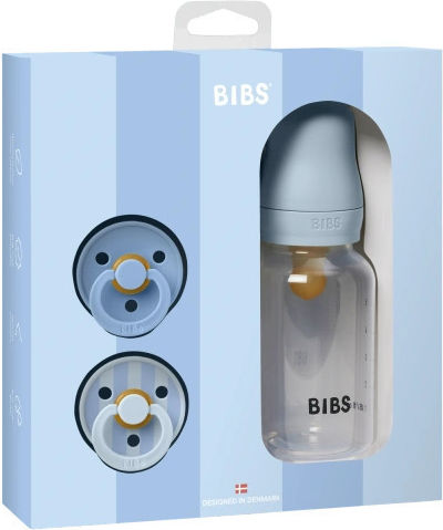 Bibs Σαλιάρα Πλαστική Baby Blue για 0 m+
