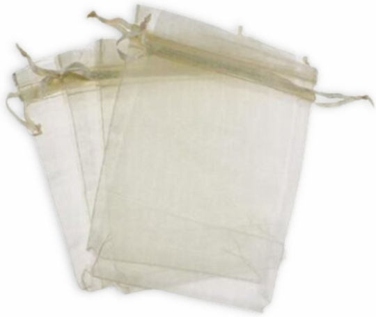 Large Fabric Transparent Gift Pouch 10x15cm 100 Pieces
