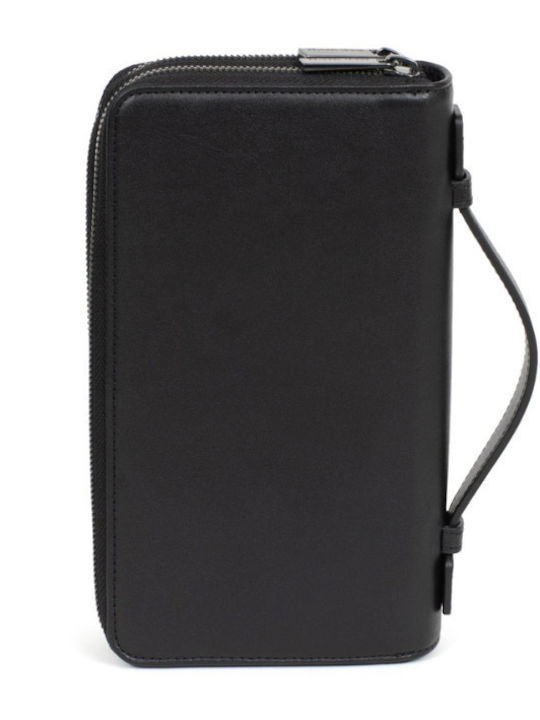 Portofel Bărbătesc din Piele cu RFID Negru