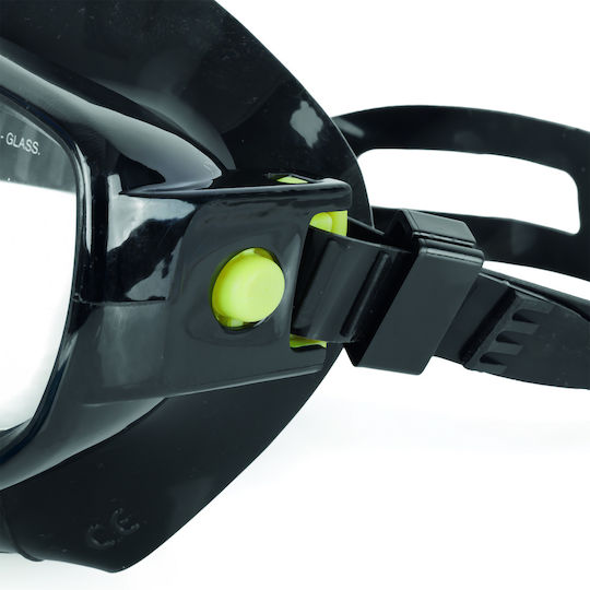 Salvas Diving Mask Silicone Black