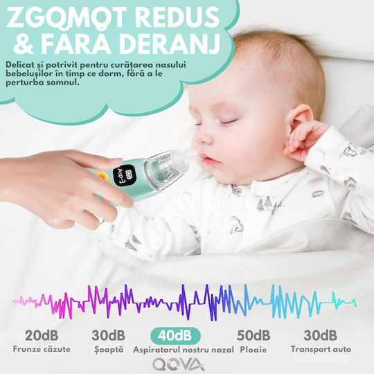 Qova Aspirator Nazal Electric pentru Sugari și Copii
