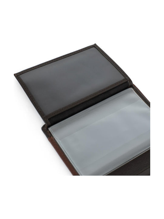 Кожен Мъжки Портфейл с RFID Кафяв