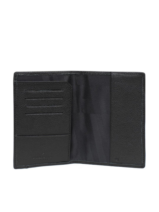 Leather Men's Travel Wallet with RFID Black