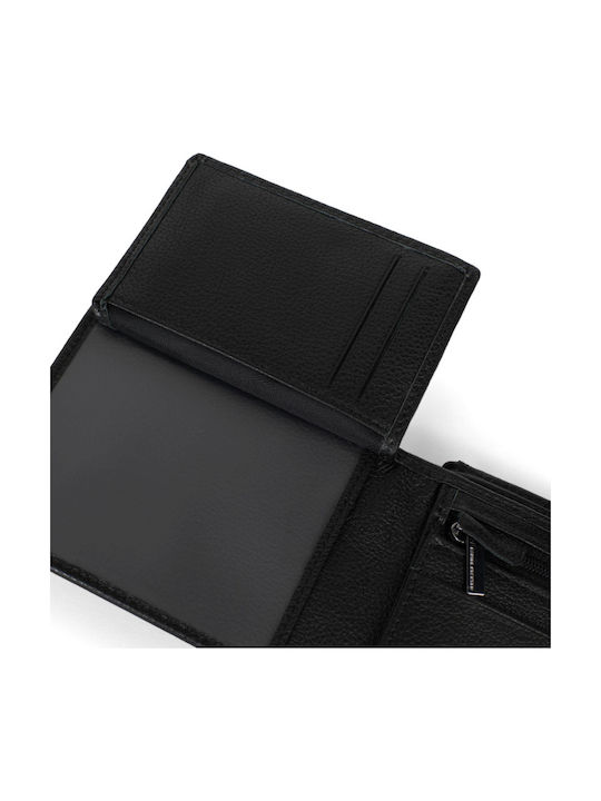 Leder Herrenbrieftasche mit RFID Schwarz