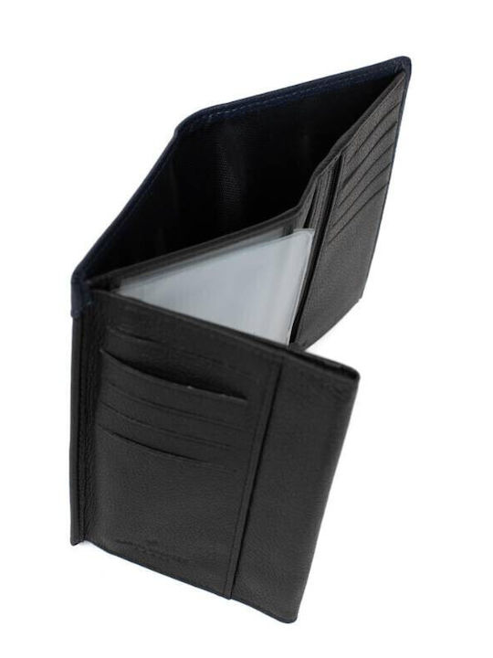 Δερμάτινο Ανδρικό Πορτοφόλι με RFID Μπλε