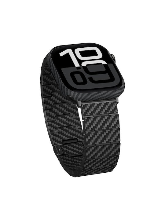 Pitaka Air Tragbare Hülle Kevlar in Schwarzem Farbe für Apple Watch 46 mm