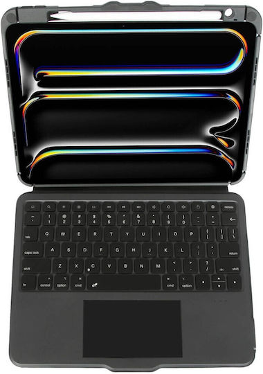 Targus Versavu Tastatur Folio Hülle Mit Hintergrundbeleuchtung Drahtlose Bluetooth 5.0 Qwerty Spanisch Schwarze