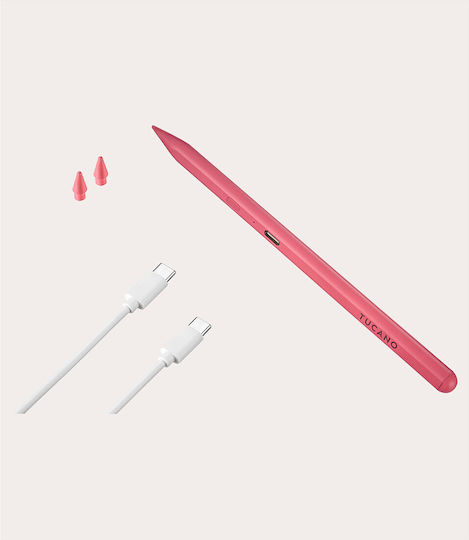 Tucano Pencil 3 Дигитална Докосвачна Писалка с Отхвърляне на Дланта за iPad в Розов Цвят