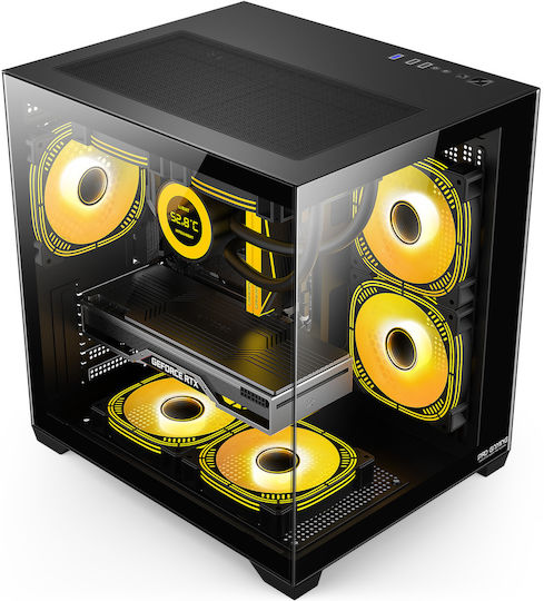 ProGaming Ambra Desktop PC (i5-14600KF/32GB DDR4/1TB SSD/GeForce RTX 3050/W11 Home) Negru Glacier