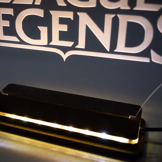World of Wood Διακοσμητικό Φωτιστικό League Of Legends LED 23x15εκ.
