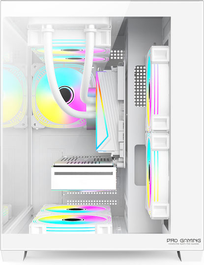 ProGaming Ambra Desktop PC (i5-14600KF/32GB DDR4/2TB SSD/GeForce RTX 3050/W11 Home) Alb Glacier