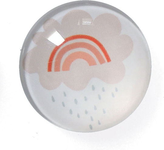 Decorative Magnets Set 4 Pieces Z-l Rainbow 11246 Φ2.5x0.8