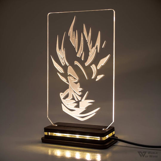 World of Wood Φωτιστικό Dragonball - Son Goku LED World of Wood Φωτιστικό Dragonball - Son Goku LED
