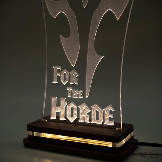 World of Wood Декоративно Осветително Тяло World Of Warcraft Horde LED 21x11см