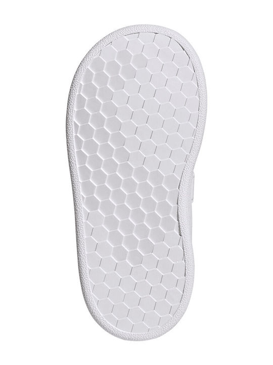 Advantage Lifestyle Court Kids Sneakers with Hoop & Loop Closure Cloud White / Green / Core Black