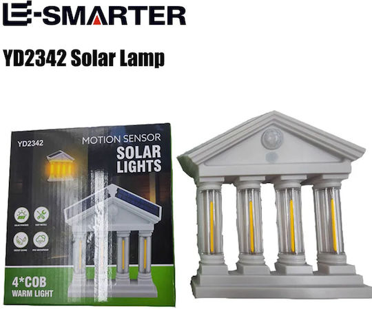 Waterproof Wall Mounted Solar Light Warm White 3000K with Photocell IP65