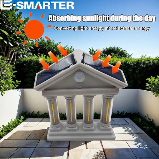 Waterproof Wall Mounted Solar Light Warm White 3000K with Photocell IP65