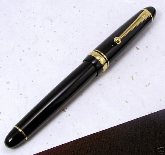 Pilot Custom Писалка Broad Черна с Черно Мастило