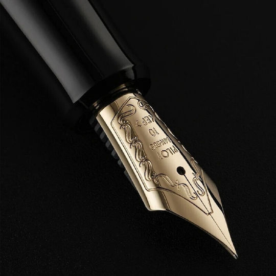 Pilot Custom Писалка Broad Черна с Черно Мастило