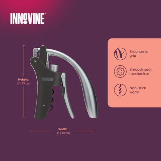Innovine 12029 Premium Κάθετο Τιρμπουσόν Μοχλό Μαύρο Χρώμιο