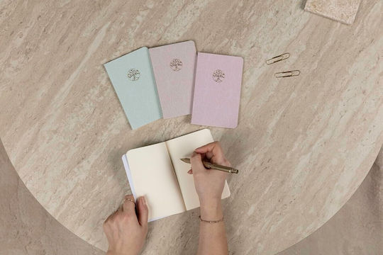 Clairefontaine Clairefontaine Бележник 48 Листове с Поставка за Химикалка Пастелено Розово