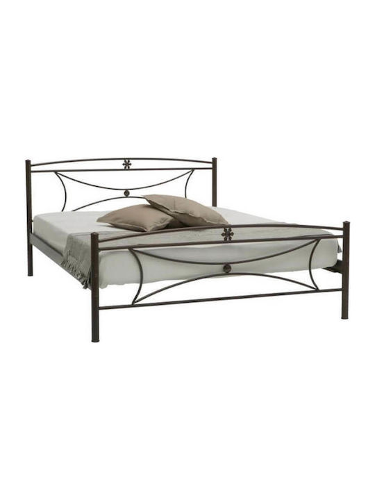 Margarita Double Metal Copper Bed Suitable for Mattress 150x200cm